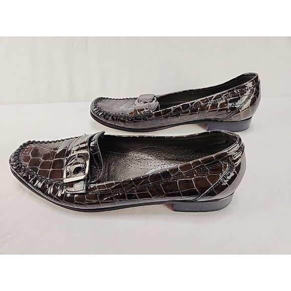 Roberto Capucci Women Shoes Brown Leather size 8.5 B Flex Comfort Italy Heel - Picture 6 of 10